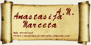 Anastasija Marčeta vizit kartica